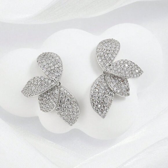 Women's Rakol Elegant Copper Irregular-Shaped Earrings - Picture 10 of 14